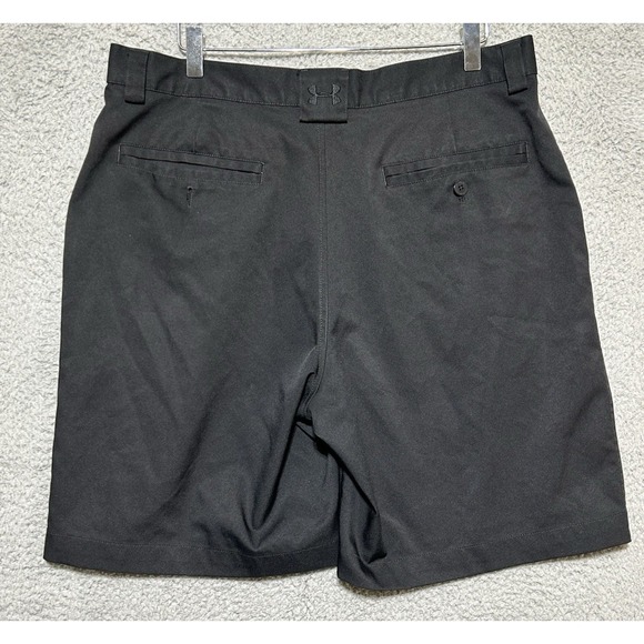 Under Armour Shorts Mens 36 Black HeatGear Golf Lightweight Stretch Athletic - Picture 10 of 14
